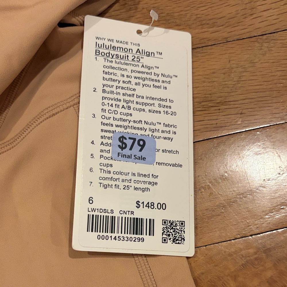 lululemon athletica Align Bodysuit in Tan